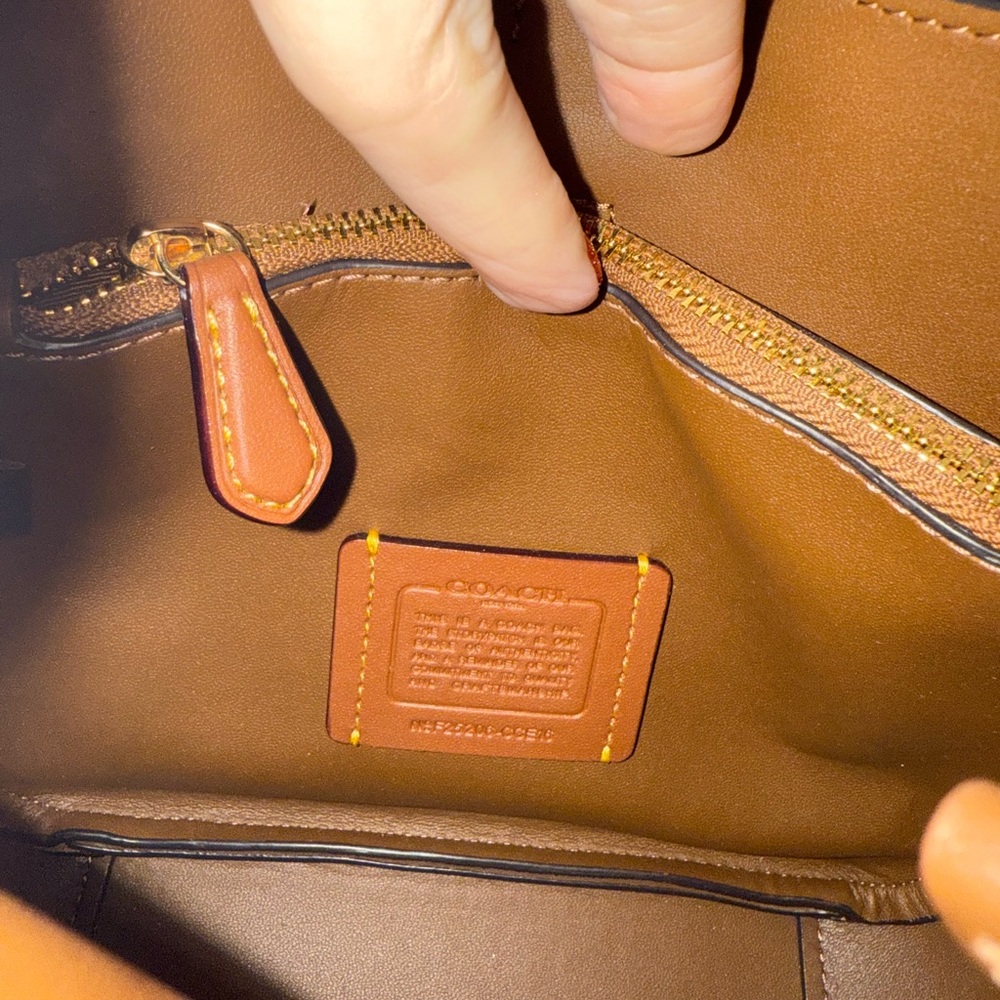 Coach Hadley Mini Suede Bag - Picture 12 of 15